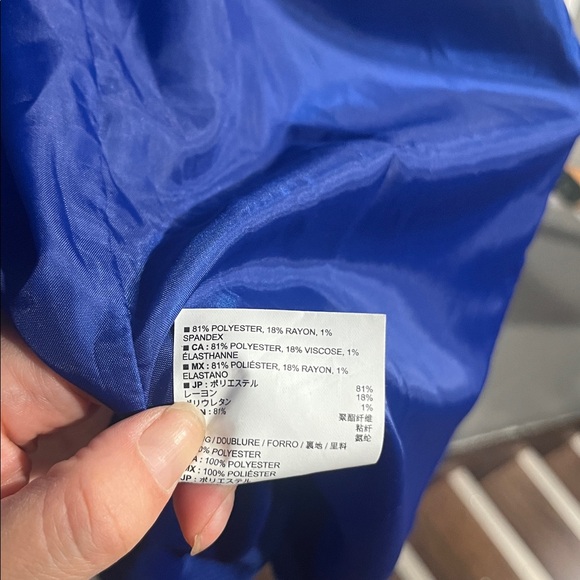 Women's Old Navy Lined Winter Coat Jacket Bright Blue Size Small S - Picture 7 of 7